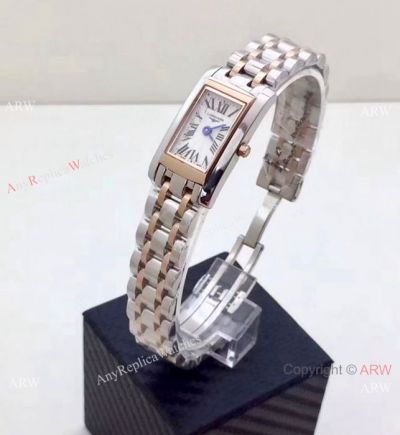 Copy Longines DolceVita Two Tone Rose Gold Lady Watch - Small Size